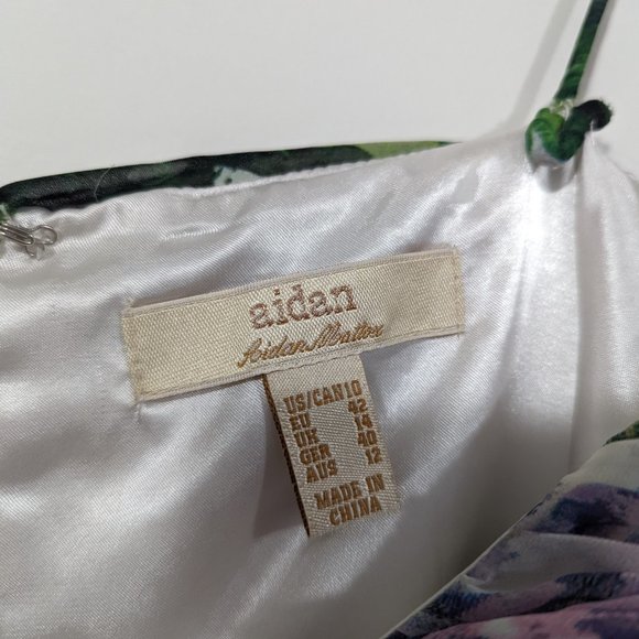 Aidan Mattox High Low Print Dress Size: 10 - Picture 5 of 9